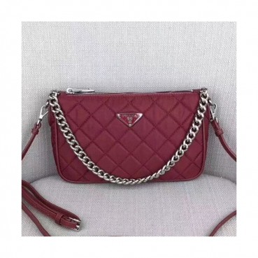 Prada 2019 Nylon Chain Tote Shoulder Cross Bag,22.5CM - 프라다 2019 나일론 체인 토트 숄더 크로스백,BL1026