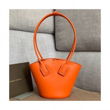 Bottega Veneta 2019 Basket Tote Shoulder Bag,28cm - 보테가 베네타 2019 바스켓 토트 숄더백, 592133,BVB0327,28cm,오렌지