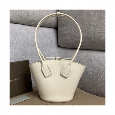 Bottega Veneta 2019 Basket Tote Shoulder Bag,28cm - 보테가 베네타 2019 바스켓 토트 숄더백, 592133,BVB0326,28cm,화이트