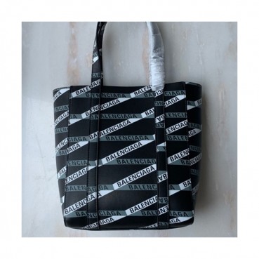 Balenciaga 2019 Leather Tote Shoulder Shopper Bag,22CM - 발렌시아가 2019 레더 토트 숄더 쇼퍼백,BGB0444,22CM,블랙