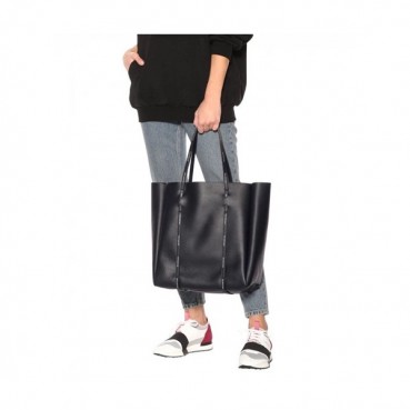 Balenciaga 2019 Leather Large Tote Shoulder Shopper Bag,37CM - 발렌시아가 2019 레더 남여공용 라지 토트 숄더 쇼퍼백,BGB0439,37CM,블랙