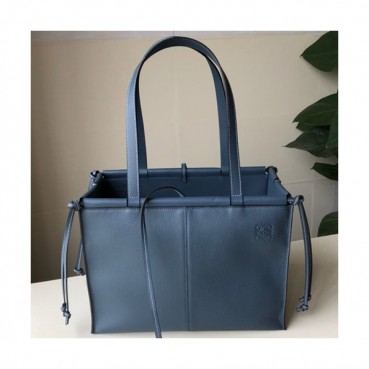 Loewe 2019 Ladies Leather Tote Bag, 35CM - 로에베 2019 여성용 레더 토트백 ,LOEB0324, 35CM, 블루