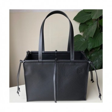 Loewe 2019 Ladies Leather Tote Bag, 35CM - 로에베 2019 여성용 레더 토트백 ,LOEB0323, 35CM, 블랙