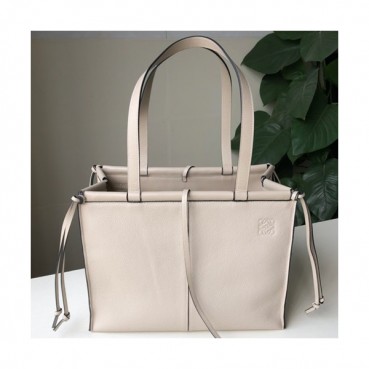 Loewe 2019 Ladies Leather Tote Bag, 35CM - 로에베 2019 여성용 레더 토트백 ,LOEB0322, 35CM, 그레이베이지
