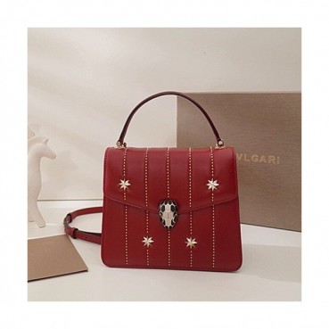 Bvlgari 2019 Serpenti Forever Tote Shoulder Bag,20CM - 불가리 2019 세르펜티 포에버 토트 숄더백,BVLB0139,20cm,레드