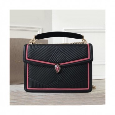 Bvlgari 2019 Serpenti Forever Tote Shoulder Bag,28.5CM - 불가리 2019 세르펜티 포에버 토트 숄더백,BVLB0135,28.5cm,블랙