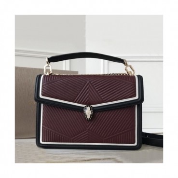 Bvlgari 2019 Serpenti Forever Tote Shoulder Bag,28.5CM - 불가리 2019 세르펜티 포에버 토트 숄더백,BVLB0134,28.5cm,다크와인