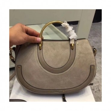 Chole 2019 Pixi Leather Tote Shoulder Bag, 29cm -  끌로에 2019 픽시 레더 토트 숄더백,CLB0130,29cm,그레이