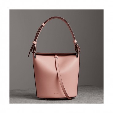 Burberry 2019 Small Leather Bucket Tote Bag, 29cm - 버버리 2019 여성용 스몰 레더 버킷 토트백 ,BURB0377,29cm,핑크
