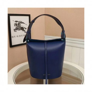 Burberry 2019 Small Leather Bucket Tote Bag, 29cm - 버버리 2019 여성용 스몰 레더 버킷 토트백 ,BURB0376,29cm,블루