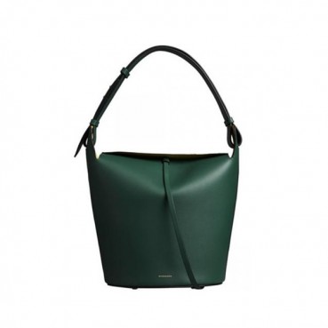 Burberry 2019 Small Leather Bucket Tote Bag, 29cm - 버버리 2019 여성용 스몰 레더 버킷 토트백 ,BURB0374,29cm,그린