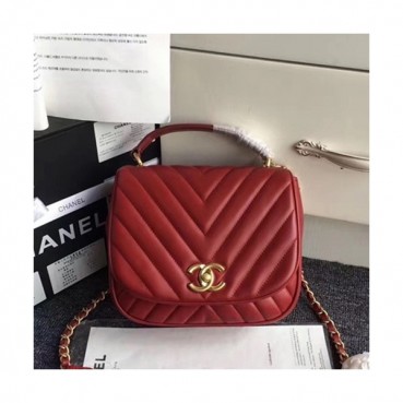 Chanel 2019 Leather Tote Shoulder Bag ,20CM - 샤넬 2019 레더 토트 숄더백  CHAB1123,20CM,레드