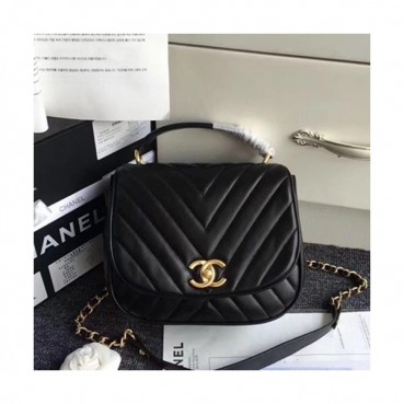 Chanel 2019 Leather Tote Shoulder Bag ,20CM - 샤넬 2019 레더 토트 숄더백  CHAB1121,20CM,블랙