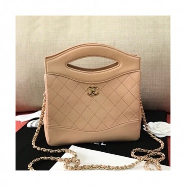 Chanel 2019 31 Leather Small Tote Shoulder Bag ,21CM - 샤넬 2019 31 레더 스몰 토트 숄더백  CHAB1111,21CM,핑크