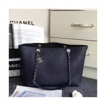 Chanel 2019 Leather Women Tote Shoulder Shopper Bag,38CM - 샤넬 2019 레더 여성용 토트 숄더 쇼퍼백,CHAB1091,38CM,네이비