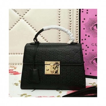 Gucci 2019 Supreme Padlock Tote Shoulder Bag,28CM - 구찌 2019 수프림 패드락 토트 숄더백 ,453188,GUB0755,28CM,블랙