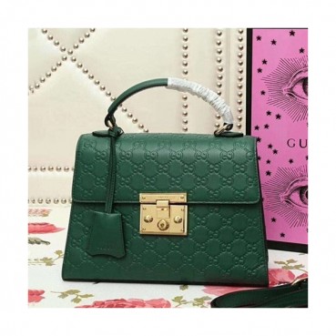 Gucci 2019 Supreme Padlock Tote Shoulder Bag,28CM - 구찌 2019 수프림 패드락 토트 숄더백 ,453188,GUB0754,28CM,그린