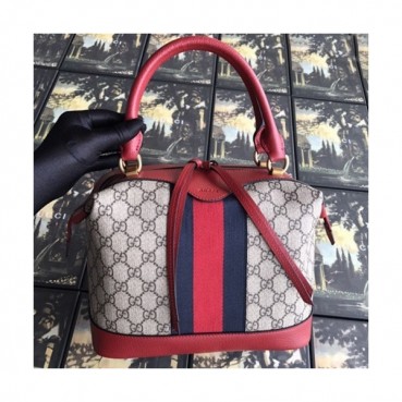 Gucci 2019 Ophidia Supreme Tote Bag,27CM - 구찌 2019 오피디아 수프림 여성용 토트백 523433,GUB0707,27CM,레드