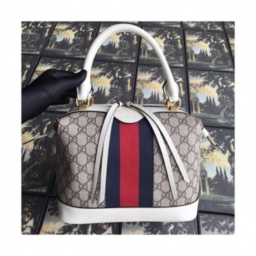 Gucci 2019 Ophidia Supreme Tote Bag,27CM - 구찌 2019 오피디아 수프림 여성용 토트백 523433,GUB0705,27CM,화이트