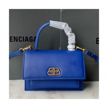 Balenciaga 2019 Sharp XS Leather Satchel  Tote Shoulder Bag,19CM - 발렌시아가 2019 샤프 XS 레더 사첼 토트 숄더백,BGB0431,19CM,블루