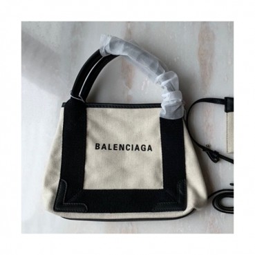 Balenciaga 2019 Canvas Tote Shoulder Bag,24CM - 발렌시아가 2019 캔버스 토트 숄더백,BGB0408,24CM,블랙