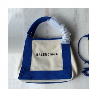 Balenciaga 2019 Canvas Tote Shoulder Bag,24CM - 발렌시아가 2019 캔버스 토트 숄더백,BGB0406,24CM,블루