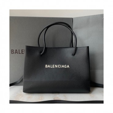 Balenciaga 2019 Leather Tote Shoulder Bag,25CM - 발렌시아가 2019 레더 토트 숄더백,BGB0403,25CM,블랙