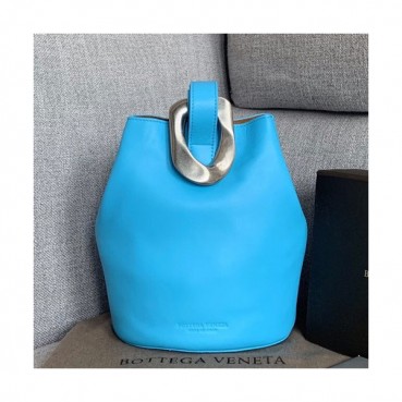 Bottega Veneta 2019 Nappa Drop Bucket Tote Bag,21.5cm - 보테가 베네타 2019 나파 드롭 버킷 토트백, 576804,BVB0306,21.5cm,스카이블루