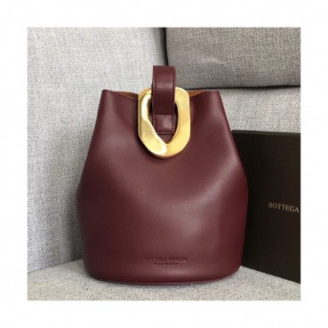 Bottega Veneta 2019 Nappa Drop Bucket Tote Bag,21.5cm - 보테가 베네타 2019 나파 드롭 버킷 토트백, 576804,BVB0304,21.5cm,와인