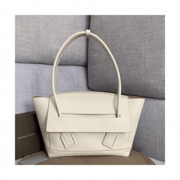 Bottega Veneta 2019 Arco Large Tote Shoulder Bag,32cm - 보테가 베네타 2019 아르코 라지 토트 숄더백, 575941,BVB0286,32cm,화이트