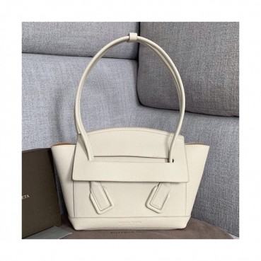 Bottega Veneta 2019 Arco Small Tote Shoulder Bag,22cm - 보테가 베네타 2019 아르코 스몰 토트 숄더백, 580725,BVB0281,22cm,화이트