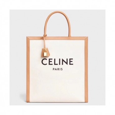 Celine 2019 Vertical Cabas Canvas Tote Shopper Bag,39CM - 셀린느 2019  버티컬 카바스 캔버스 토트 쇼퍼백 ,190402,39CM,연베이지