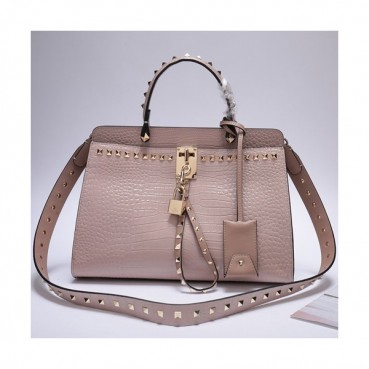 Valentino 2019 Leather Large Tote Shoudler Bag,30.5CM - 발렌티노 2019 레더 라지 토트 숄더백,VTB0764,30.5CM,핑크
