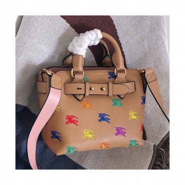 Burberry 2019 Leather Tote Shoulder Bag, 24.5cm - 버버리 2019 레더 토트 숄더백,BURB0330,24.5cm,브라운핑크