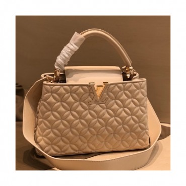Louis Vuitton 2019 Capucines Tote Shoulder Bag,27/31cm - 루이비통 2019 카푸신 토트 숄더백  M48865,LOUB1561,27/31cm,베이지