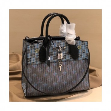 Louis Vuitton 2019 City Steamer Tote Shoulder Bag,22.5/26.5cm - 루이비통 2019 시티 스티머 토트 숄더백 M55459,LOUB1559,22.5/26.5cm,블루