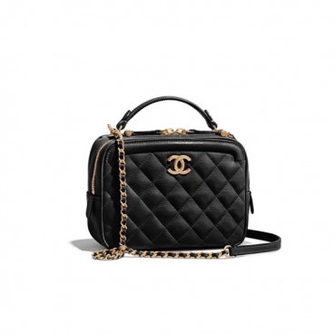 Chanel 2019 Leather Tote Shoulder Bag ,18CM - 샤넬 2019 레더 토트 숄더백  CHAB0916,18CM,블랙