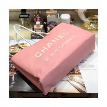 Chanel 2019 Leather Large Tote Shoulder Shopper Bag ,40CM - 샤넬 2019 레더 라지 토트 숄더 쇼퍼백  CHAB0906,40CM,핑크