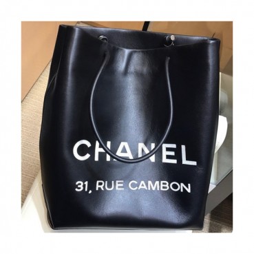 Chanel 2019 Leather Small Tote Shoulder Shopper Bag ,34CM - 샤넬 2019 레더 스몰 토트 숄더 쇼퍼백  CHAB0904,34CM,블랙