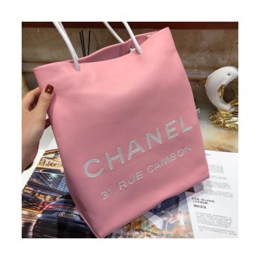 Chanel 2019 Leather Small Tote Shoulder Shopper Bag ,34CM - 샤넬 2019 레더 스몰 토트 숄더 쇼퍼백  CHAB0903,34CM,핑크