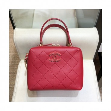 Chanel 2019 Leather Tote Shoulder Bag ,20CM - 샤넬 2019 레더 토트 숄더백  CHAB0884,20CM,레드