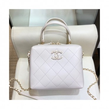 Chanel 2019 Leather Tote Shoulder Bag ,20CM - 샤넬 2019 레더 토트 숄더백  CHAB0883,20CM,화이트