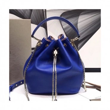Bvlgari 2019 Bucket Tote Shoulder Bag,20CM - 불가리 2019 버킷 토트 숄더백,BVLB0119,20cm,블루