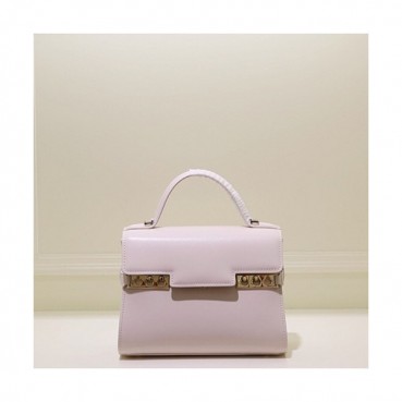Delvaux 2019 Tempete Leather Tote Shoulder Bag,20.5CM - 델보 2019 톰페트 레더 토트 숄더백,DVB0324.20.5CM,연베이비핑크