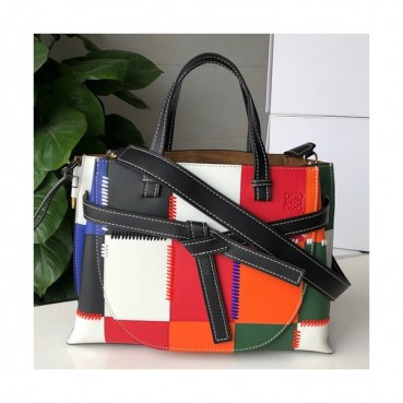 Loewe 2019 Gate Large Tote Shoulder Bag,38CM - 로에베 2019 게이트 라지 토트 숄더백 ,LOEB0275, 38CM,멀티