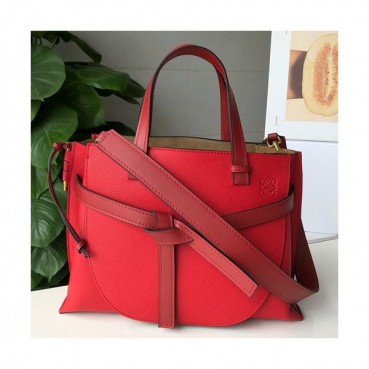 Loewe 2019 Gate Large Tote Shoulder Bag,38CM - 로에베 2019 게이트 라지 토트 숄더백 ,LOEB0272, 38CM,레드