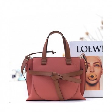 Loewe 2019 Gate Small Tote Shoulder Bag,30CM - 로에베 2019 게이트 스몰 토트 숄더백 ,LOEB0270, 30CM,코랄핑크