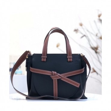 Loewe 2019 Gate Small Tote Shoulder Bag,30CM - 로에베 2019 게이트 스몰 토트 숄더백 ,LOEB0267, 30CM,블랙