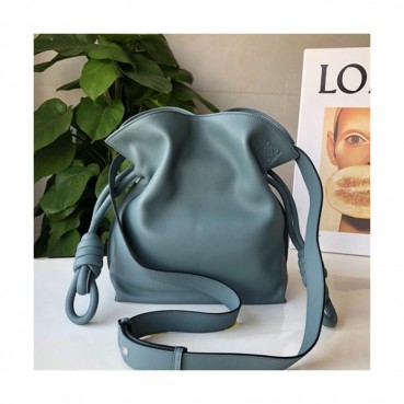 Loewe 2019 Flamenco Knot Small Tote Shoulder Bag, 29.5CM - 로에베 2019 플라멩고 노트 스몰 토트 숄더백 ,LOEB0090, 29.5CM, 블루