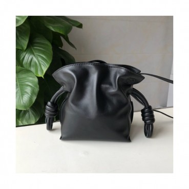Loewe 2019 Flamenco Knot Mini Tote Shoulder Bag, 17CM - 로에베 2019 플라멩고 노트 미니 토트 숄더백 ,LOEB0087, 17CM, 블랙
